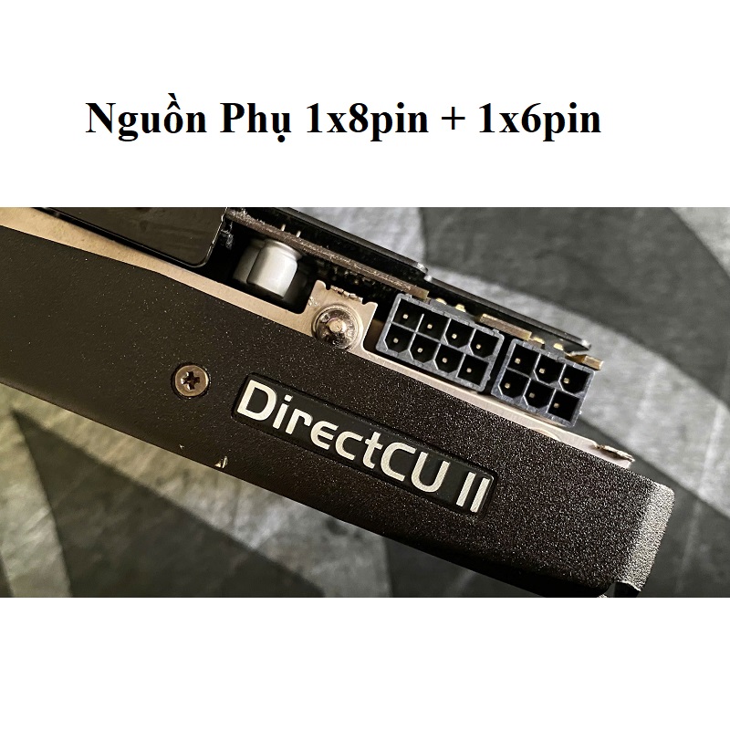 Card màn hình ASUS GTX 780 DirectCU II OC, 3GB GDDDR5 384bit, hàng zin tháo máy BH 6 tháng