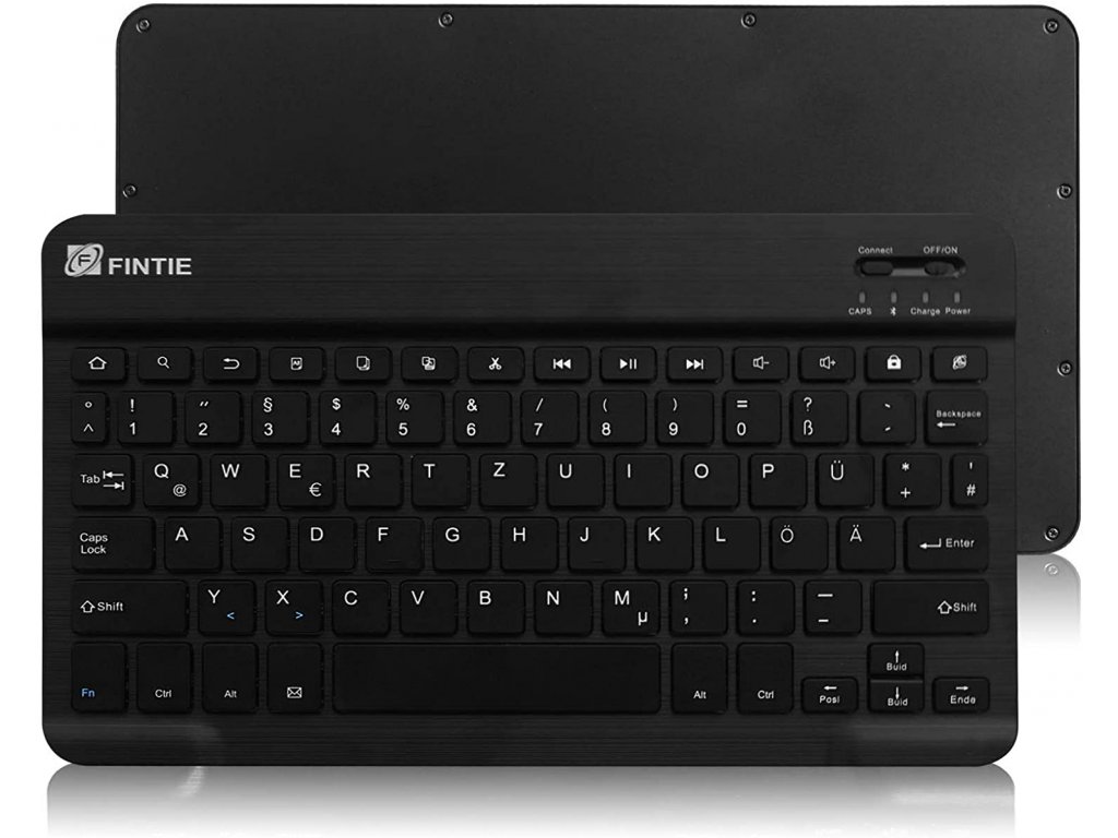 Bàn phím máy tính bảng, Bàn phím Bluetooth không dây Fintie Ultra Thin hàng chính hãng BH 6 tháng