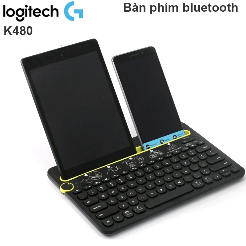 Bàn phím không dây bluetooth Logitech K480 - Kết nối 3 thiết bị, Mac/ PC/ Laptop/Tablet