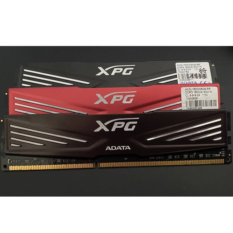 Ram Tản Nhiệt 4GB, 8GB DDR3 BUS 1333 overclock 1600, ram bộ hiệu XPG ADATA, bảo hành 36 tháng