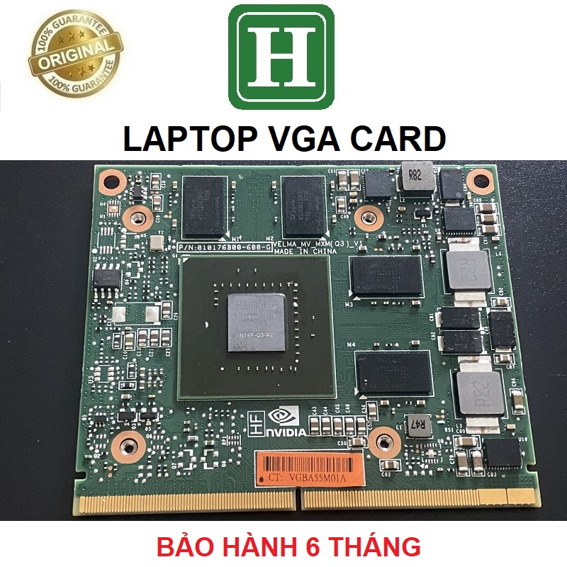 Card màn hình Laptop nVIDIA QUADRO k1000m 2GB GDDR3 128bits,