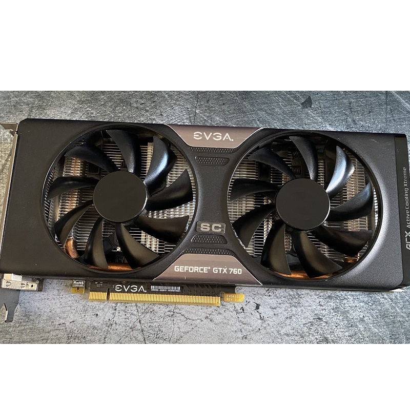 Card màn hình EVGA GeForce GTX760  ACX Cooler, 2GB GDDR5 256bit - hàng tháo máy BH 6 tháng