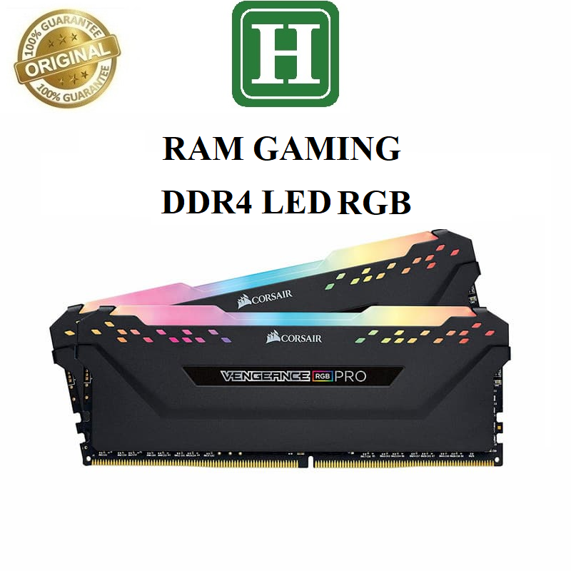 RAM PC DDR4 8GB 16GB bus 2133 2400 2666 3200 - ram GAMING LED RGB, hàng zin tháo máy BH 6 tháng