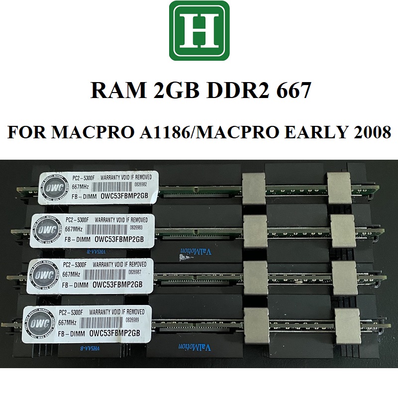 RAM 2GB DDR2 BUS 667 cho Mắcc Pro A1186 - hàng zin tháo máy