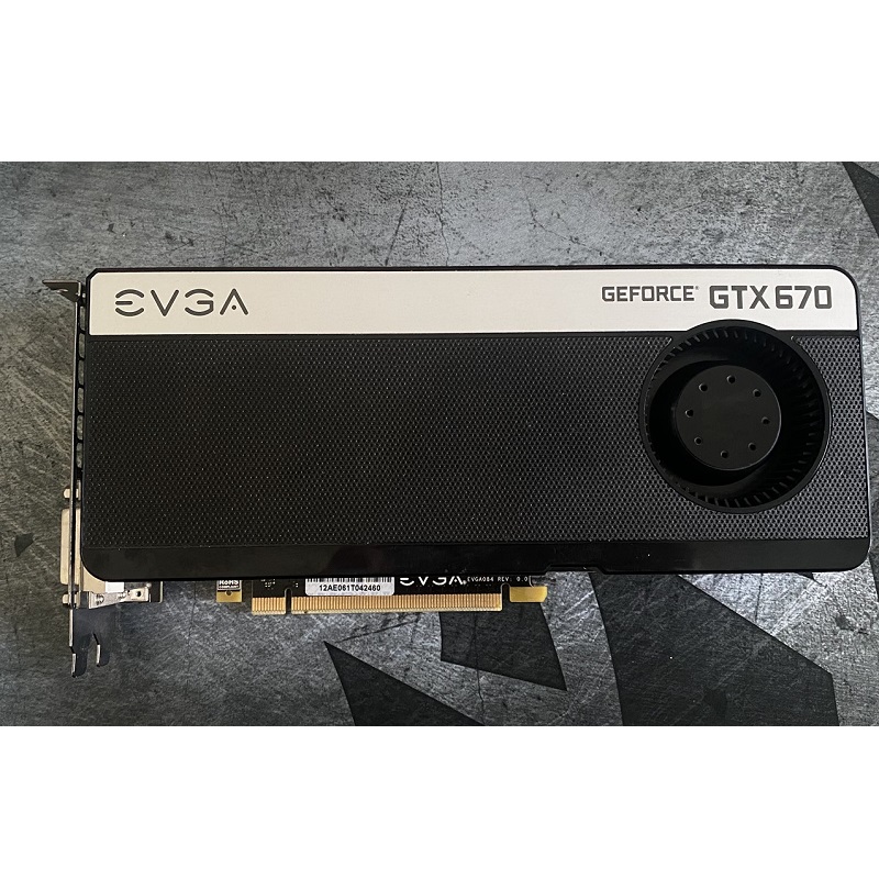 Card màn hình Gaming EVGA GeForce GTX 670 4GB Superclocked, hàng zin tháo máy, BH 6 tháng