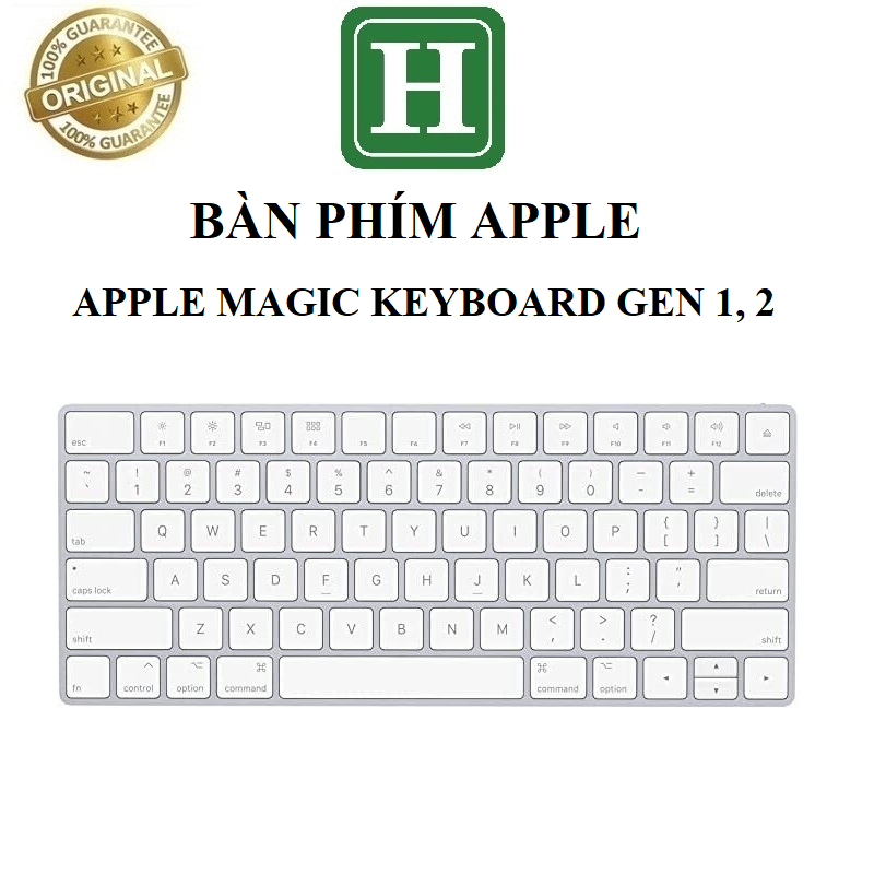 Bàn phím bluetooth không dây, AppIe Magic Keyboard GEN 1, 2, hàng chính hãng bảo hành 6 tháng