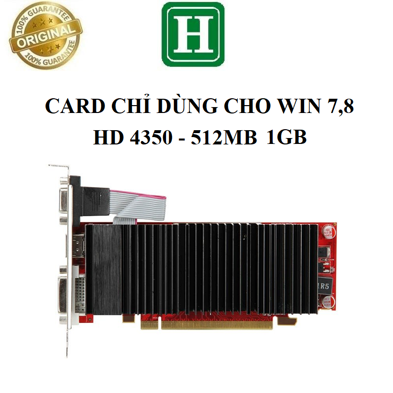 [Win 7,8]  Card màn hình MSI HD4350 DDR3 512Mb - 1GB - hàng tháo máy BH 3 tháng
