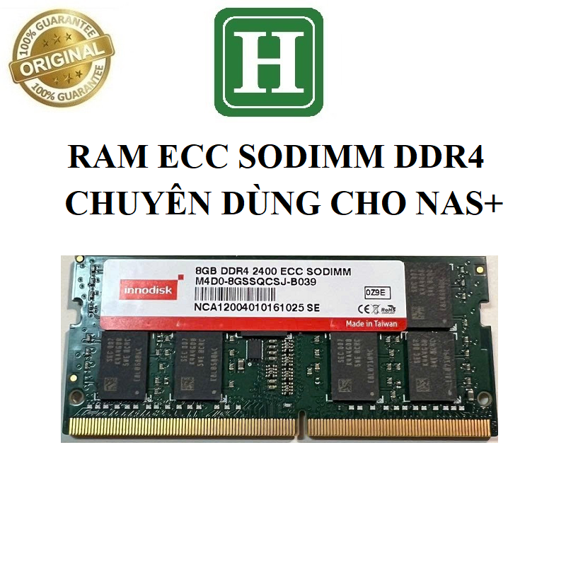 RAM ECC SODIMM 8GB DDR4 2400 - chuyên dùng cho máy NAS, bảo hành 6 tháng