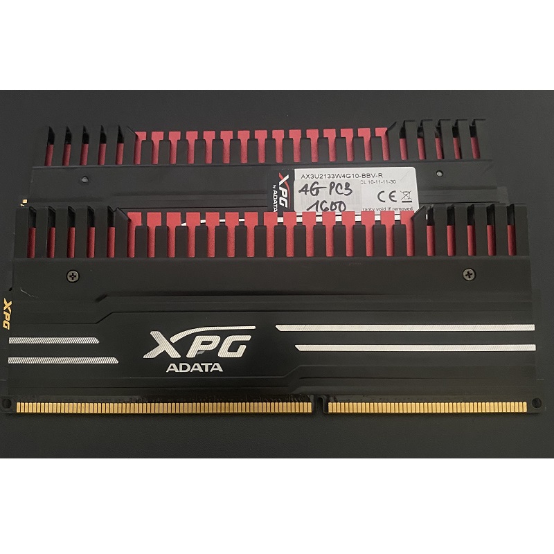 RAM TẢN NHIỆT 4GB DDR3 1600 ram hiệu XPG ADATA, hàng chính hãng, bảo hành 36 tháng