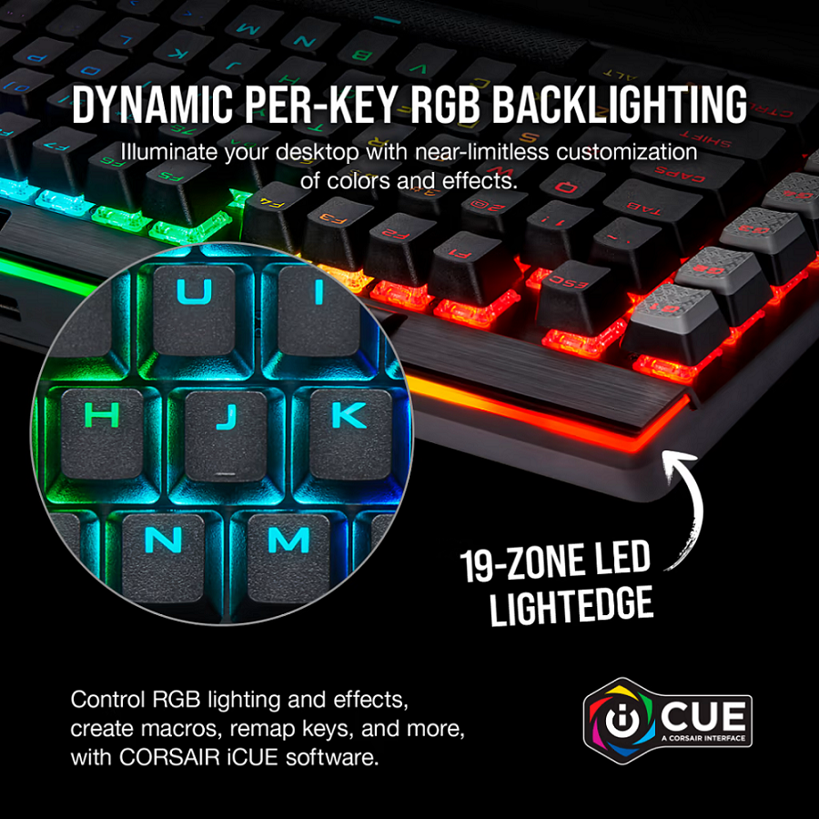 Bàn phím cơ, Bàn phím gaming CORSAIR K95 RGB PLATINUM XT, hàng chính hãng BH 6 tháng