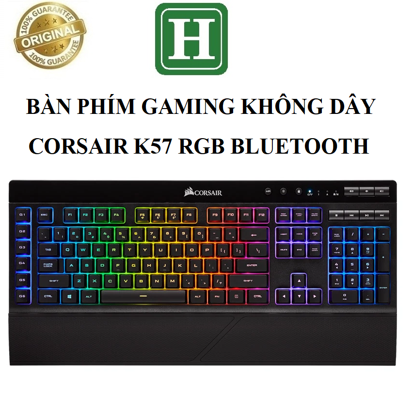 Bàn phím Gaming không dây CORSAIR K57, Bàn phím giả cơ hàng chính hãng BH 6 tháng