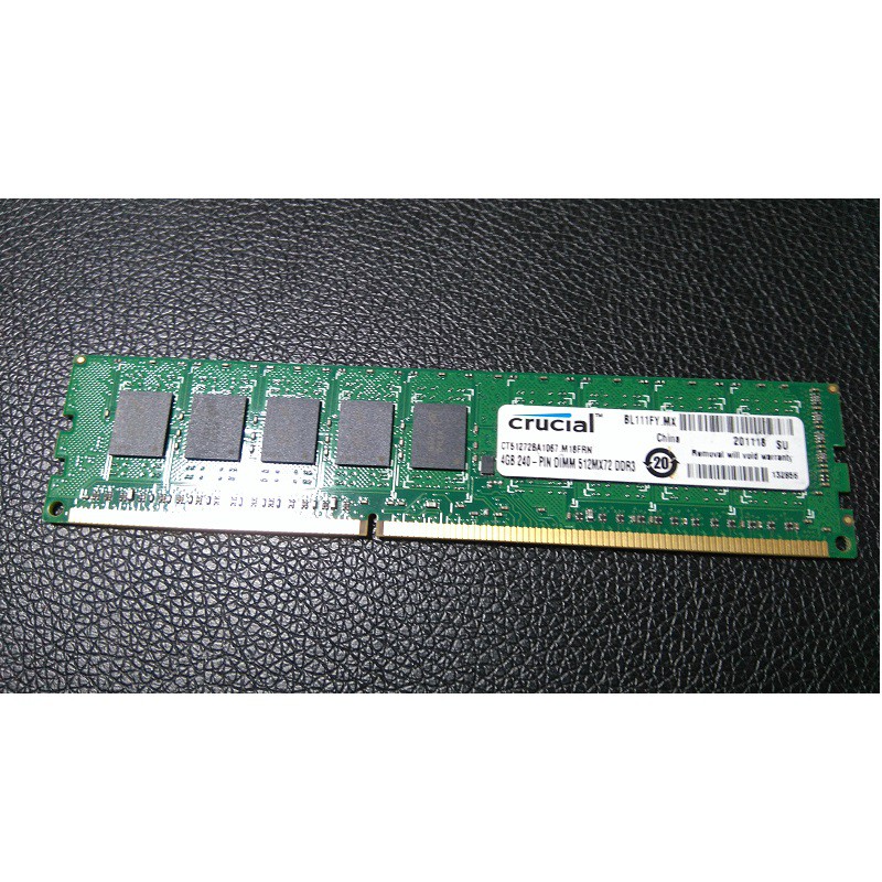 Ram ECC UDIMM/ECC Unbuffered 4GB DDR3 (PC3) bus 1066