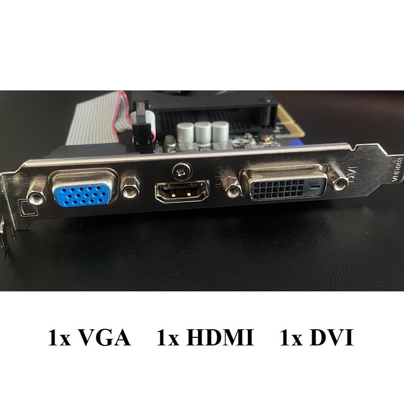CARD MÀN HÌNH Gigabyte GeForce GT 710 2GB DDR3 64bit, hàng zin tháo máy BH 6 tháng
