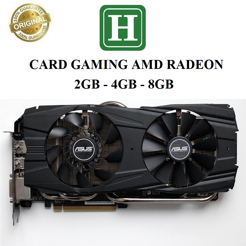 Card màn hình GAMING - AMD R9-280X, R9-290X, R9-380, RX580 - 4GB - 8GB hàng zin chính hãng, BH 6 tháng