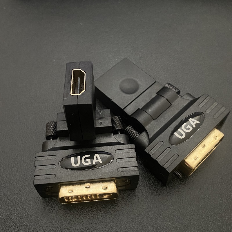 Đầu chuyển DVI sang HDMI xoay 360 độ, hàng chính hãng UGA, Bảo hành 12 tháng