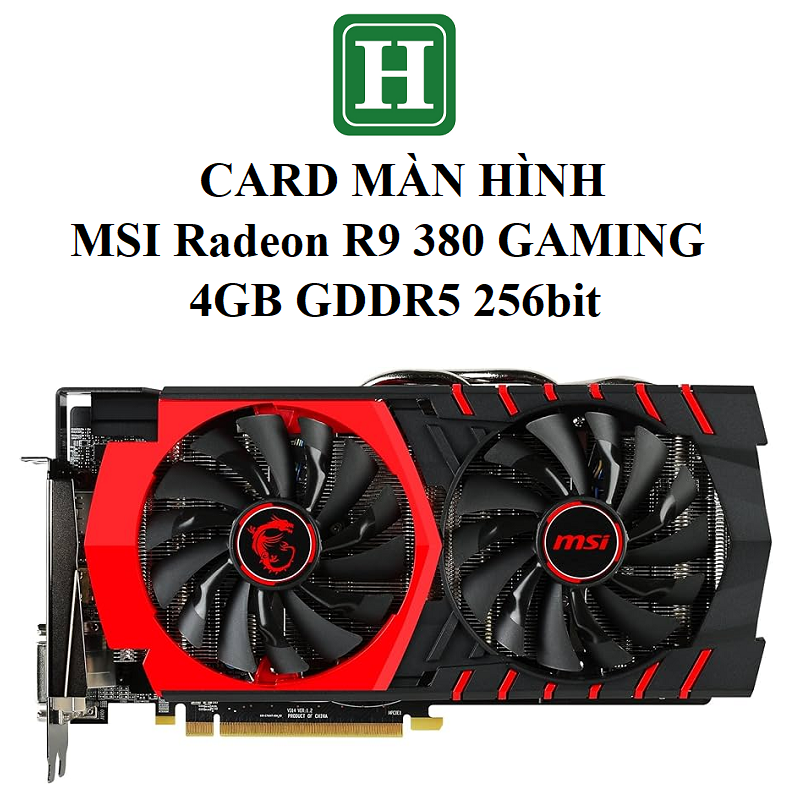 Card màn hình Gaming MSI R9 380 4GB DDR5 256bit, hàng zin tháo máy, BH 6 tháng