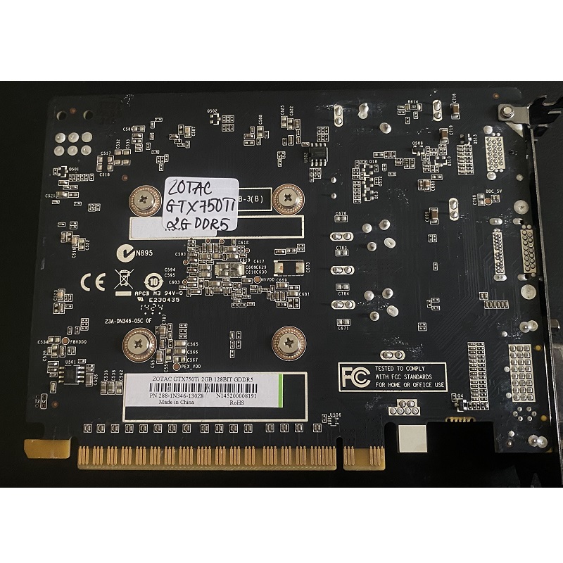 Card màn hình ZOTAC GeForce® GTX 750 Ti 2GB DDR5 128bit, hàng zin tháo máy BH 6 tháng