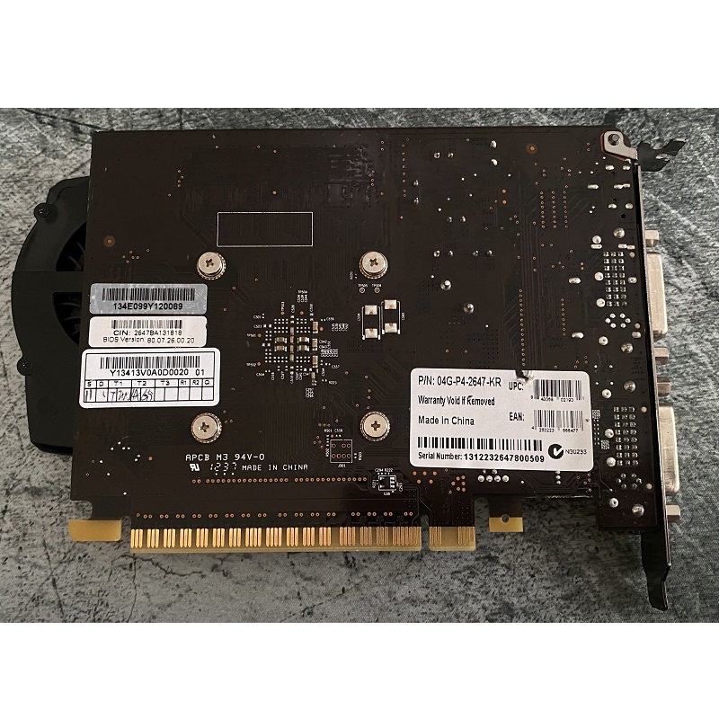 Card màn hình EVGA GT640 4GB DDR3 128bit, hàng zin tháo máy BH 6 tháng