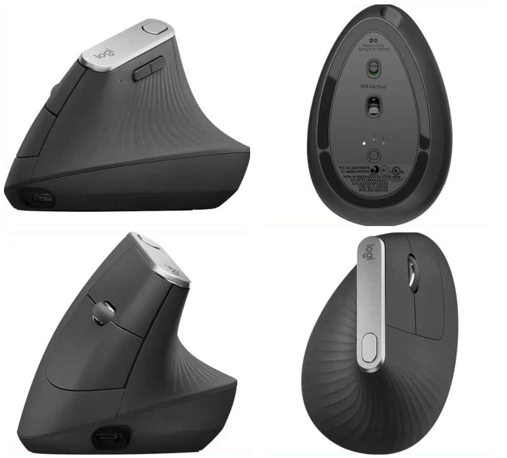 Chuột Công thái học LOGITECH MX VERTICAL WIRELESS MOUSE - hàng chính hãng BH 6 tháng