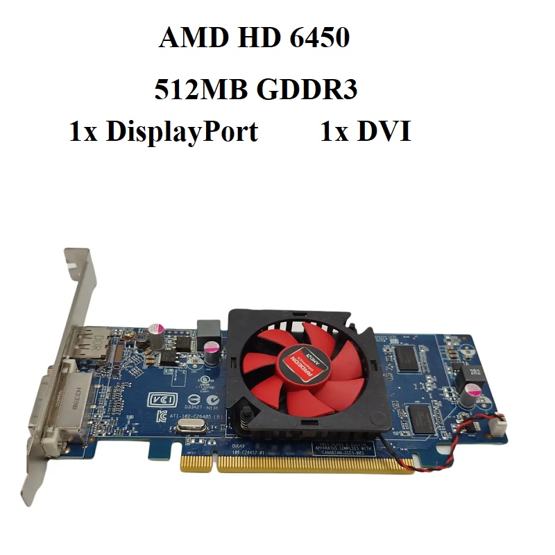 card amd hd 6450 - 0,5mb