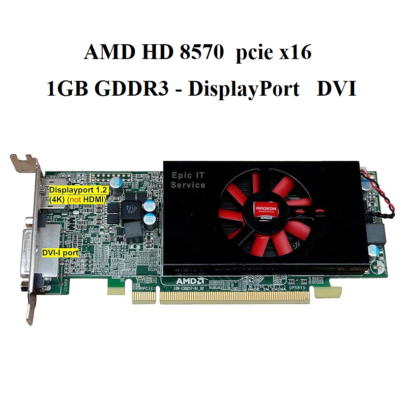 card AMD HD 8570 pcie x16 - 1gd3