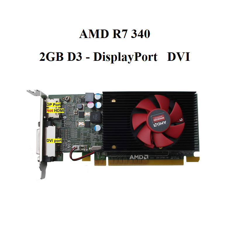 card AMD R7 340 - 2GB D3