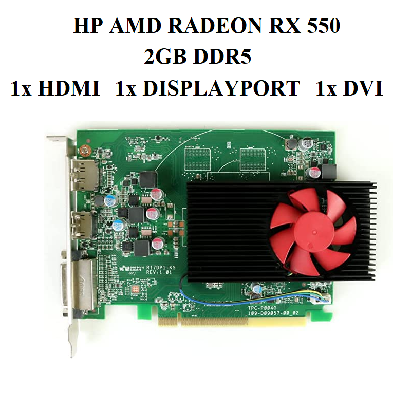 card AMD RX 550 2gb d5
