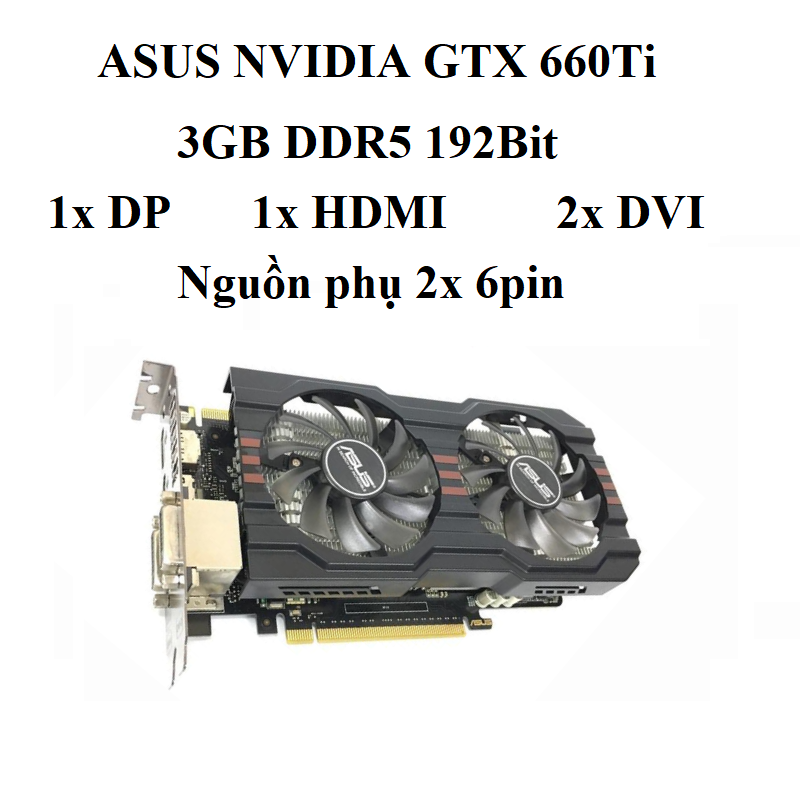 card Asus GTX 660ti 3gb d5