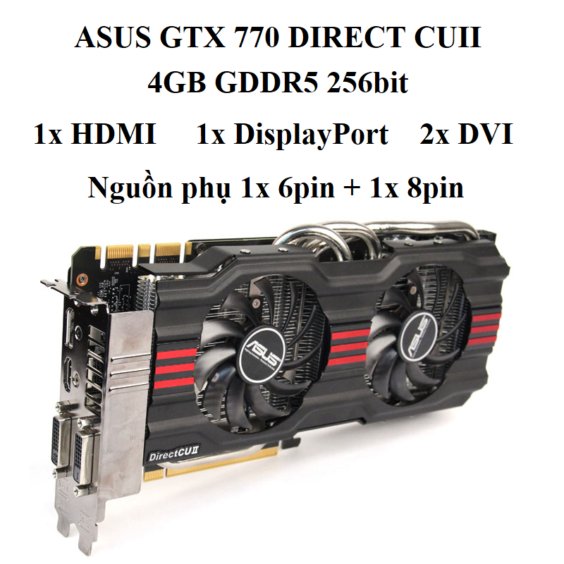 CARD ASUS GTX770 4GB