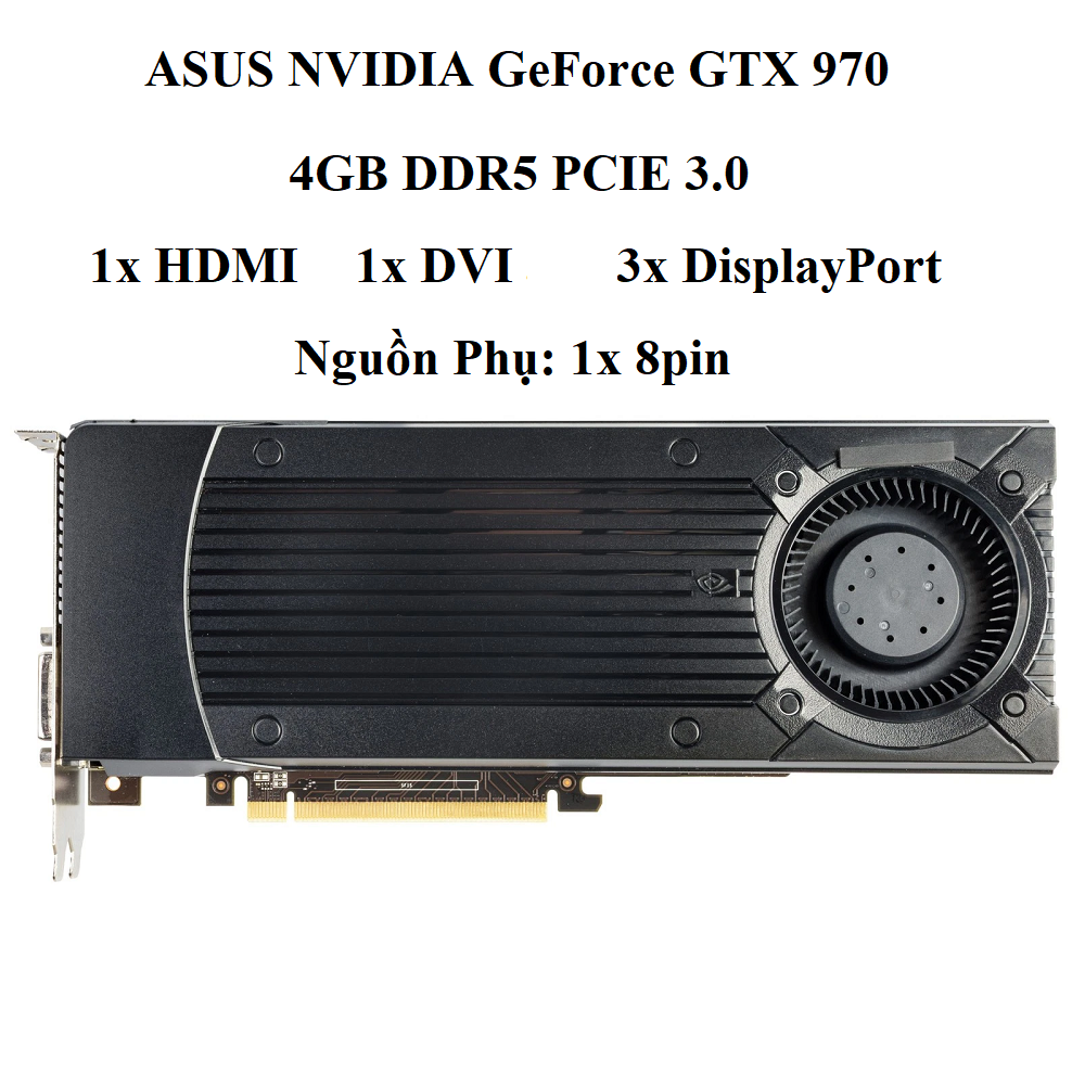 CARD ASUS NVIDIA GTX 970 4GB D5