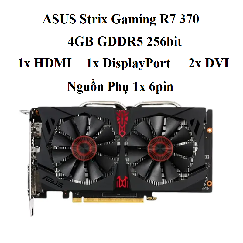 CARD ASUS R7 370 4GB D5