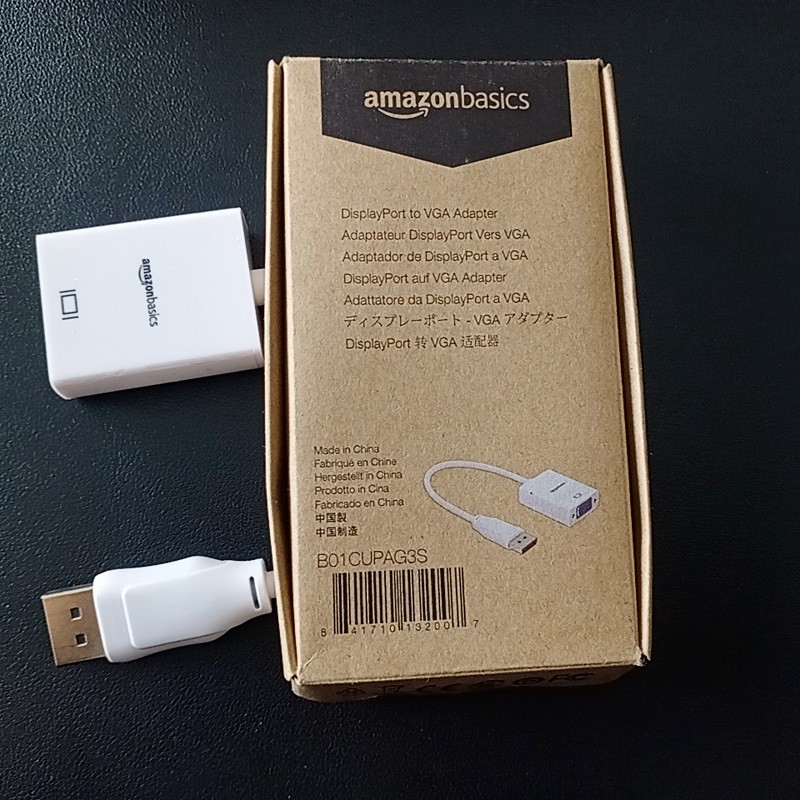 Cáp chuyển cáp chuyển DisplayPort sang VGA - AMAZON BASICS