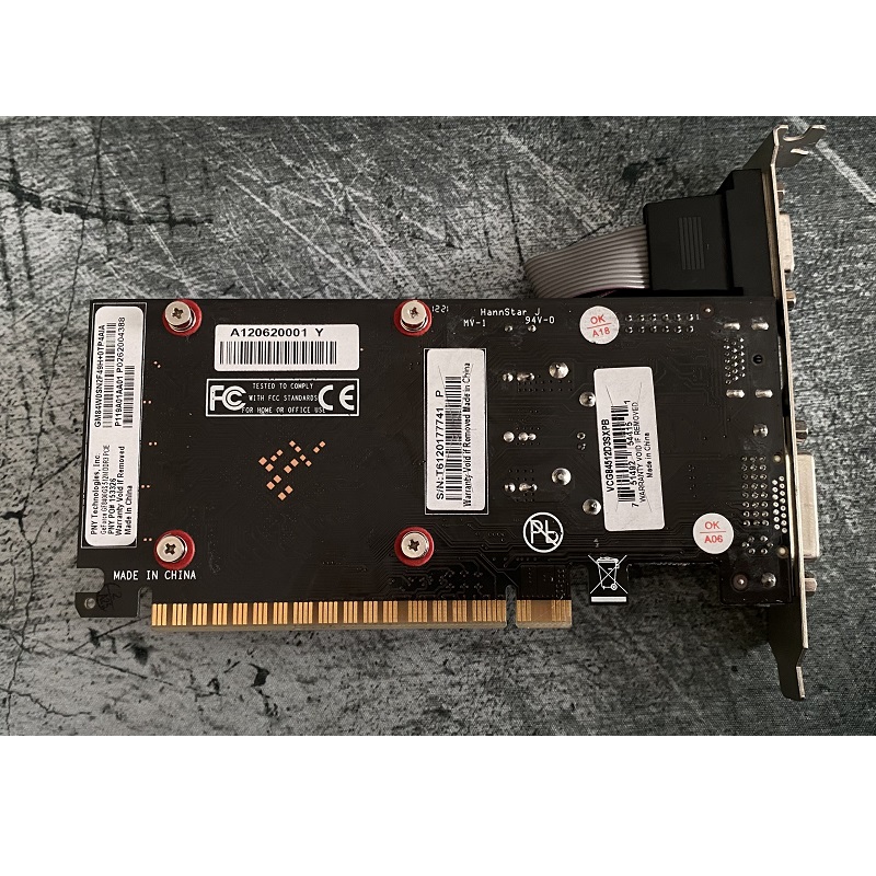 Card màn hình PNY NVIDIA VERTO GeForce 8400 GS 512MB DDR3, hàng tháo máy BH 6 tháng