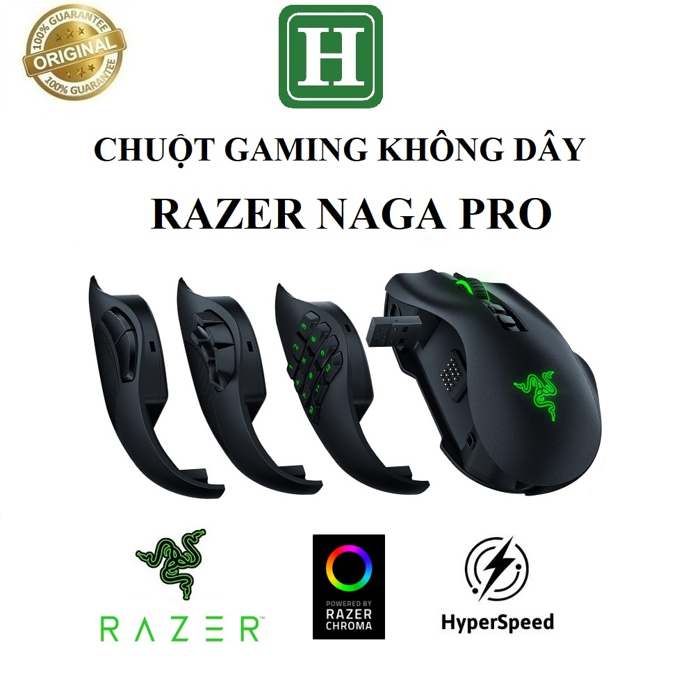 Chuột Gaming - Chuột không dây Razer Naga Pro hàng chính hãng BH 6 tháng