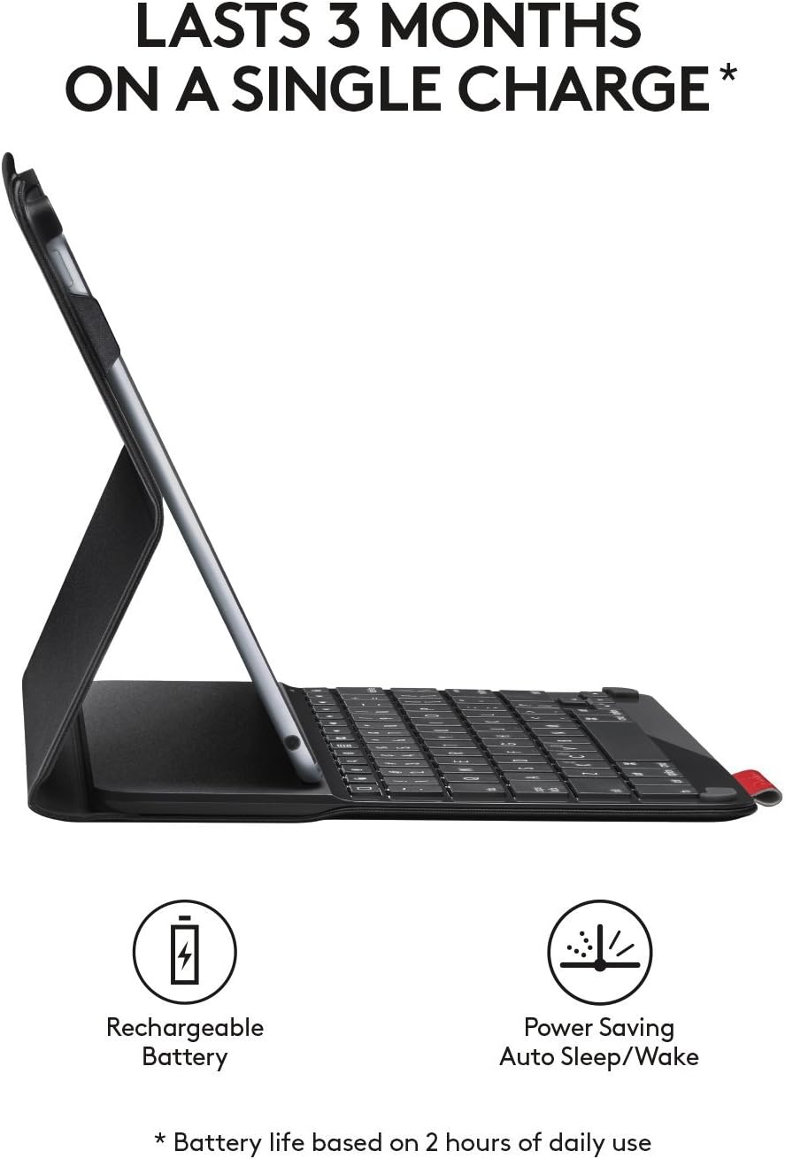 Bàn phím cho Ipad - Logitech Type+ Y-R0048, hàng chính hãng BH 6 tháng