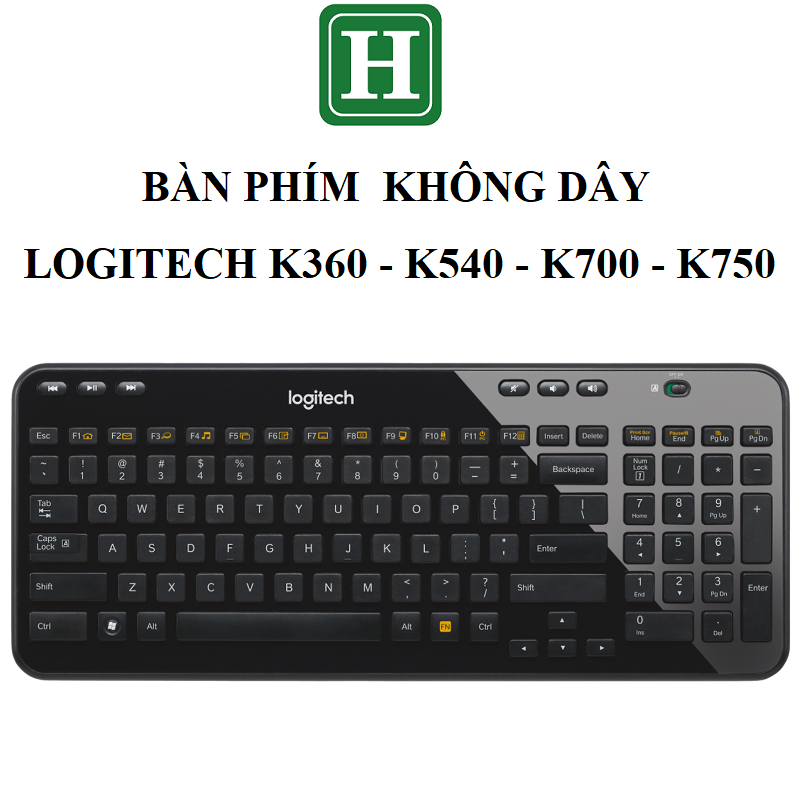Bàn Phím LOGITECH không dây, Logitech K360 K540 K700 K750, hàng zin đã qua sử dụng
