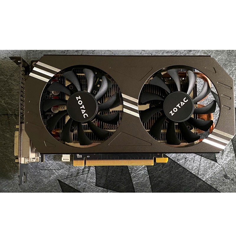 Card màn hình ZOTAC GEFORCE 4GB DDR5 256bit, hàng zin tháo máy BH 6 tháng