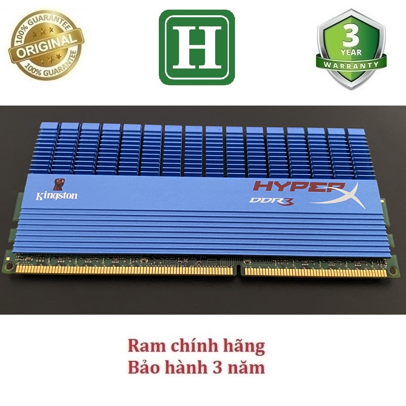 RAM  PC Tản Nhiệt 4gb ddr3 bus 1333 KINGSTON HYPERX BLUE, hàng chính hãng bảo hành 36 tháng