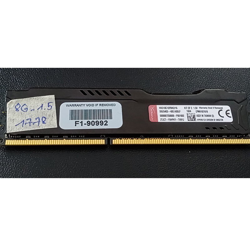 RAM TẢN NHIỆT 8GB DDR3 BUS 1866 ram bộ hiệu FURY HYPER