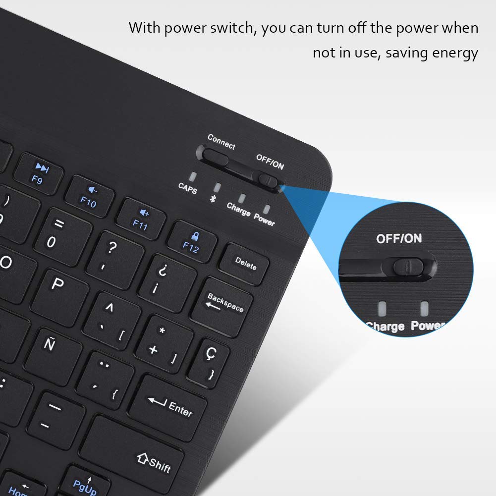 Bàn phím máy tính bảng, Bàn phím Bluetooth không dây Fintie Ultra Thin hàng chính hãng BH 6 tháng