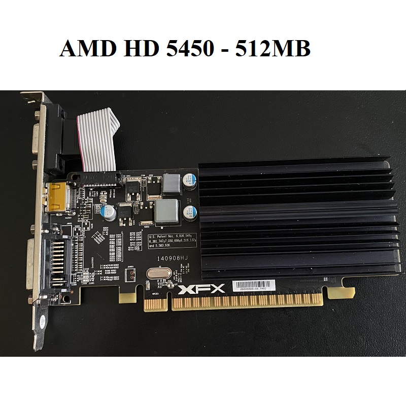 Card đồ họa AMD Radeon HD 5450, 6670,  7470, 8490 - hàng zin tháo máy, BH 6 tháng