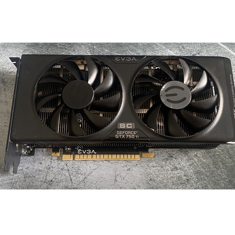 Card màn hình Gaming EVGA GEFORCE GTX 750Ti ACX, 2GB GDDR5 128bit, hàng zin tháo máy BH 6 tháng