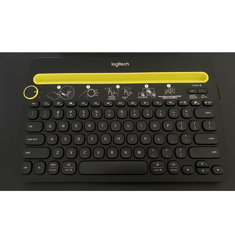 Bàn phím không dây bluetooth Logitech K480 - Kết nối 3 thiết bị, Mac/ PC/ Laptop/Tablet