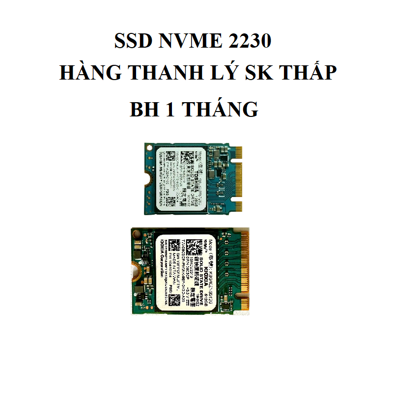 Ổ CỨNG SSD M2 128GB, 256GB, 512GB thanh lý, M2 SATA, M2 NVME sk thấp, BH 1 tháng