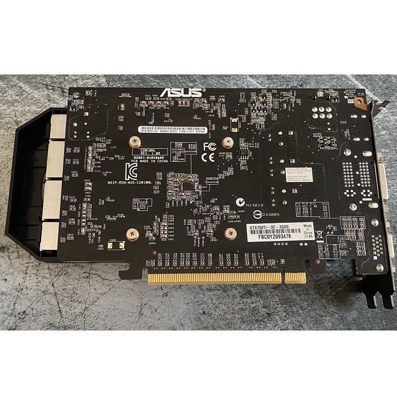 CARD màn hình Gaming ASUS GTX 750 Ti, 2GB DDR5 128bit, hàng tháo máy, BH 6 tháng