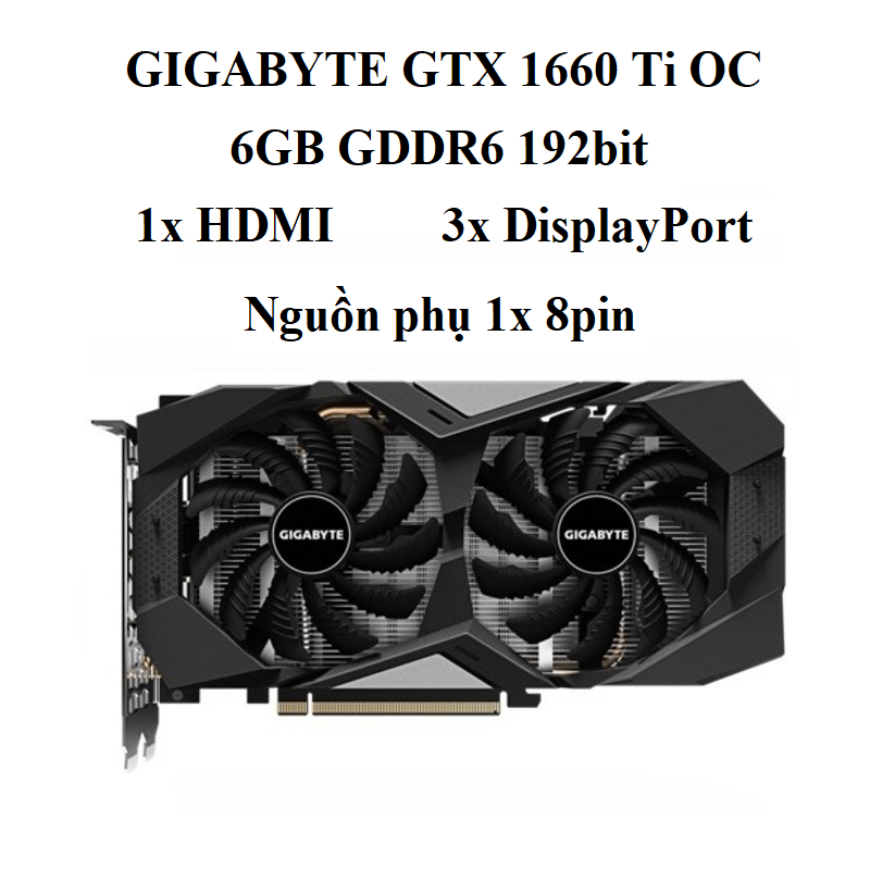 card GIGABYTE GTX 1660Ti - 6gb d6