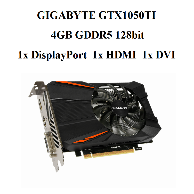 card GIGABYTE GTX 1050TI 1fan 4gd5