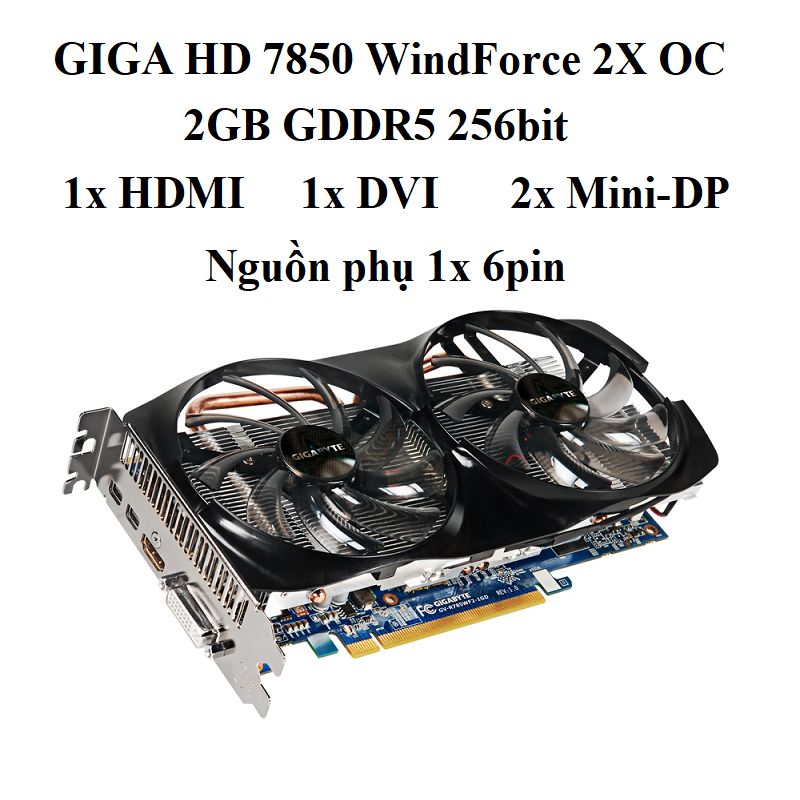 CARD GIGABYTE HD7850 2GD5
