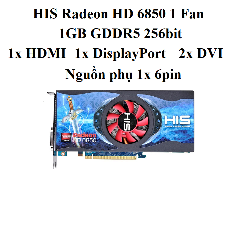 card HIS HD 6850 1g d5