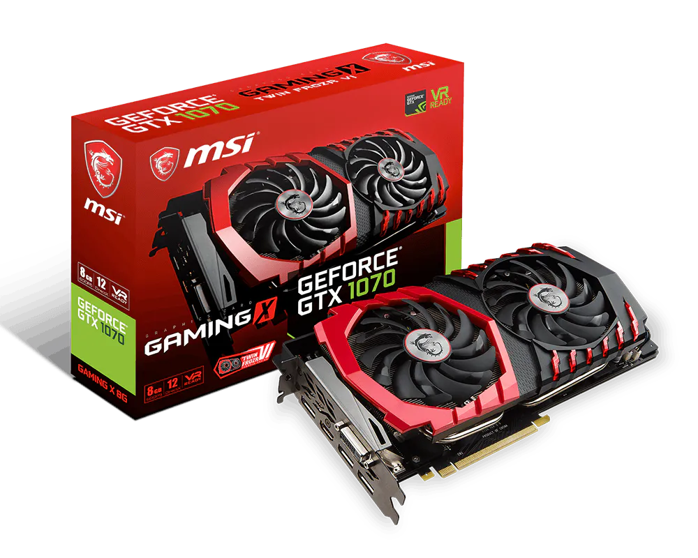 CARD MSI GTX 1070 GAMING X - 8GB D5